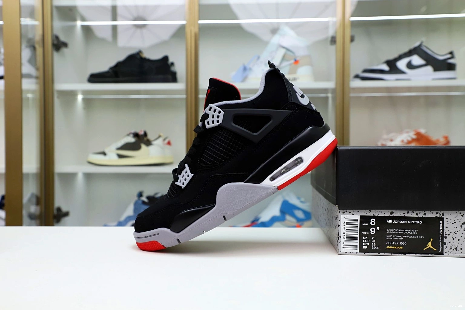 'BRED' 4 JORDAN RETRO OG 2019 AIR 0728